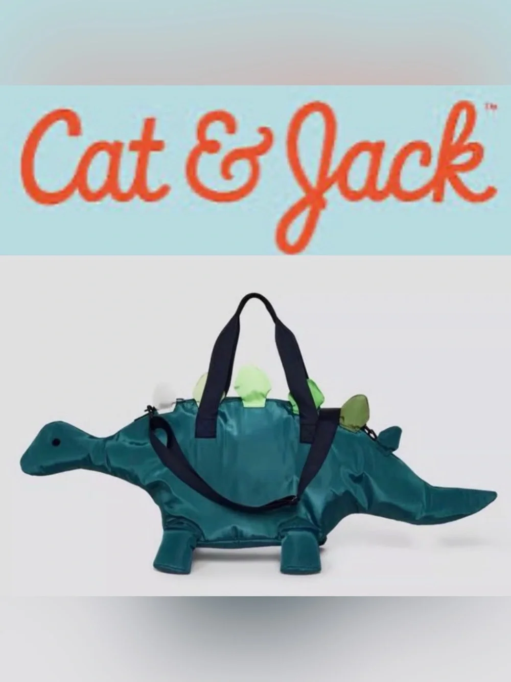 5/$30 Cat & Jack Dino Tote with Detachable Shoulder Straps NWT